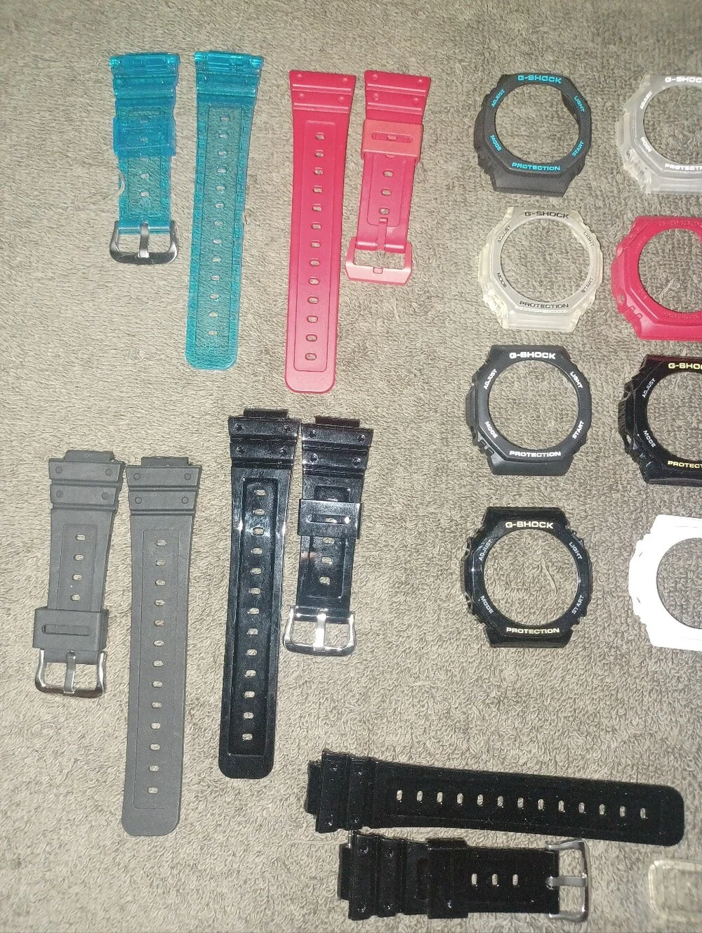 CASIO G-SHOCK 2100 ( BANDS + BEZELS LOT )